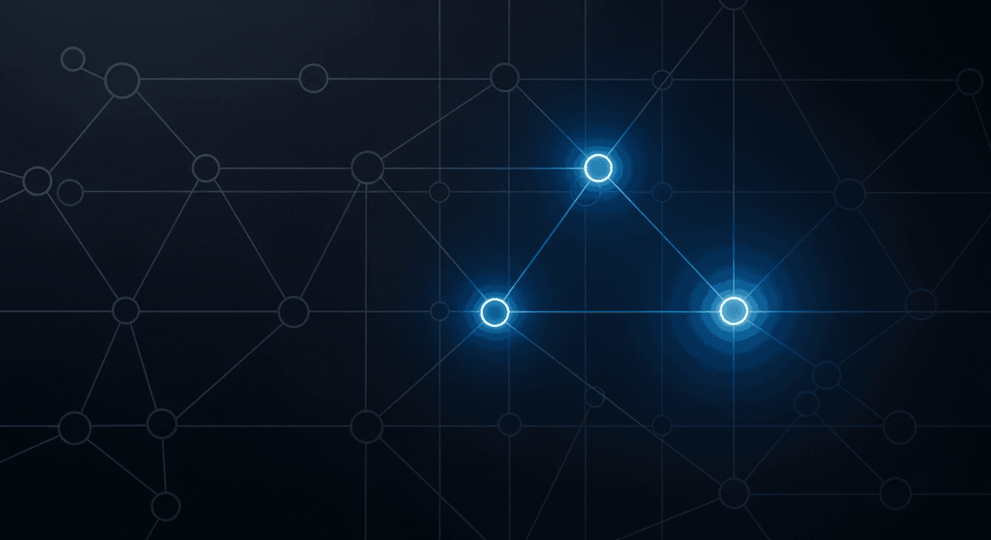 Abstract network diagram